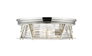 Cape Harbor 4 Light 20" Flush Mount in Polished Nickel