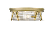 Cape Harbor 4 Light 20" Flush Mount in Rubbed Brass