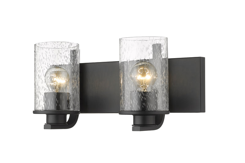 Beckett 2 Light 16" Vanity in Matte Black
