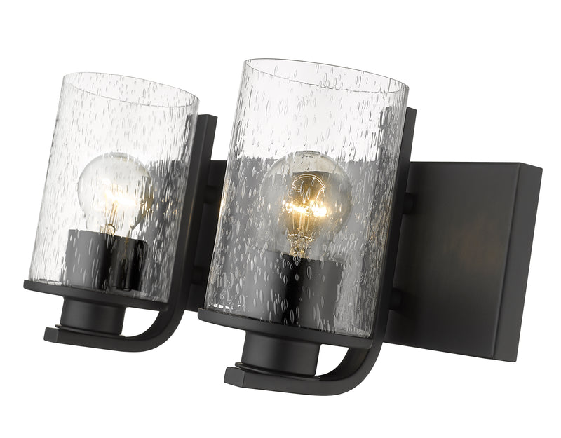 Beckett 2 Light 16" Vanity in Matte Black