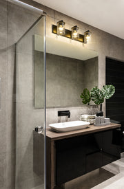 Beckett 3 Light 23" Vanity in Matte Black in a room setting