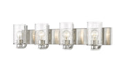 Beckett 4 Light 34" Vanity in Brushed Nickel