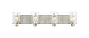 Beckett 4 Light 34" Vanity in Brushed Nickel