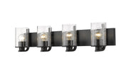 Beckett 4 Light 34" Vanity in Matte Black