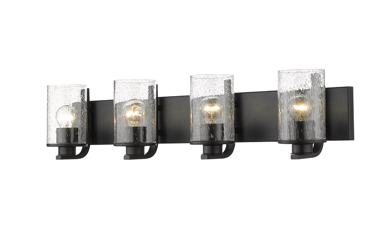 Beckett 4 Light 34" Vanity in Matte Black