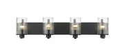 Beckett 4 Light 34" Vanity in Matte Black