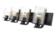 Beckett 4 Light 34" Vanity in Matte Black