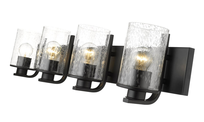 Beckett 4 Light 34" Vanity in Matte Black