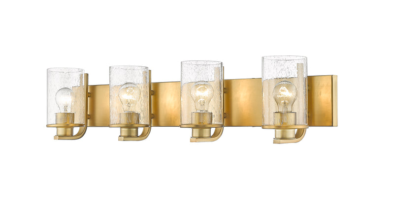 Beckett 4 Light 34" Vanity in Olde Brass