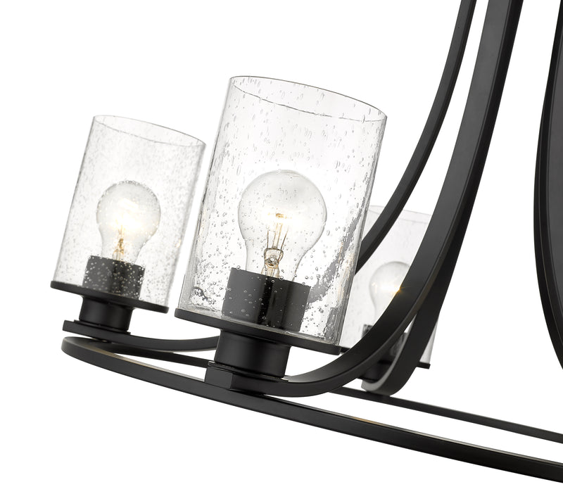 Beckett 5 Light 27" Chandelier in Matte Black