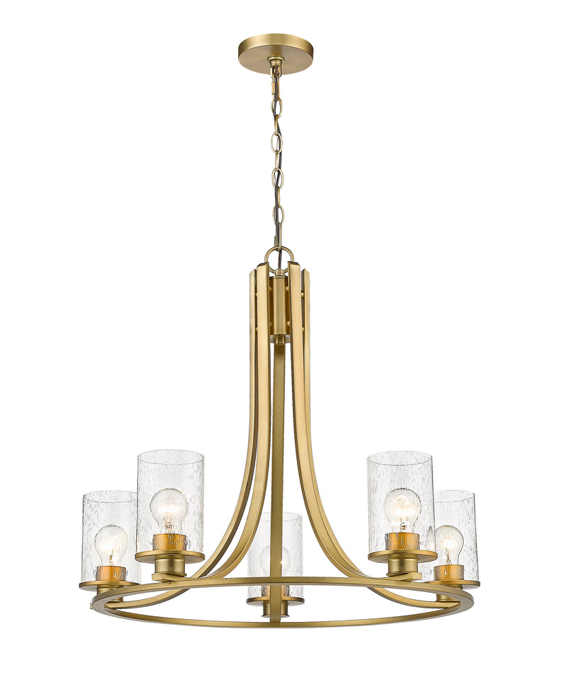 Beckett 5 Light 27" Chandelier in Olde Brass