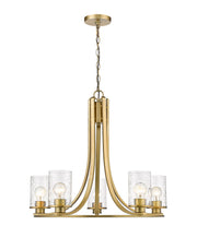 Beckett 5 Light 27" Chandelier in Olde Brass