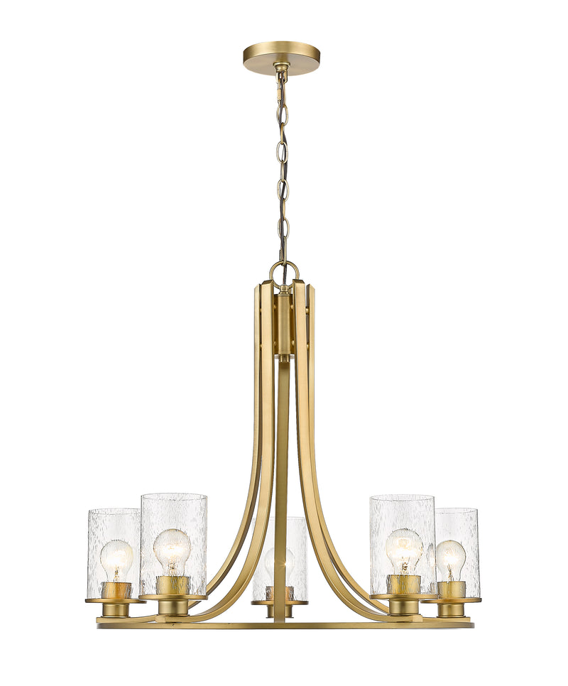 Beckett 5 Light 27" Chandelier in Olde Brass