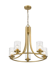 Beckett 5 Light 27" Chandelier in Olde Brass