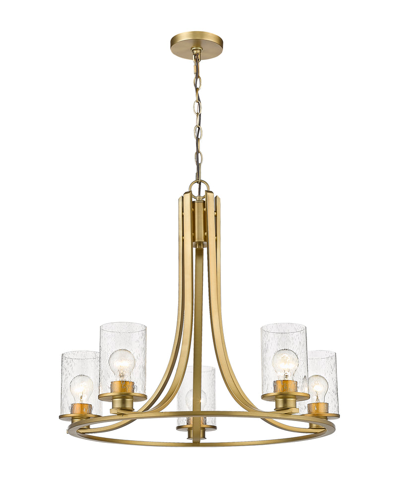 Beckett 5 Light 27" Chandelier in Olde Brass