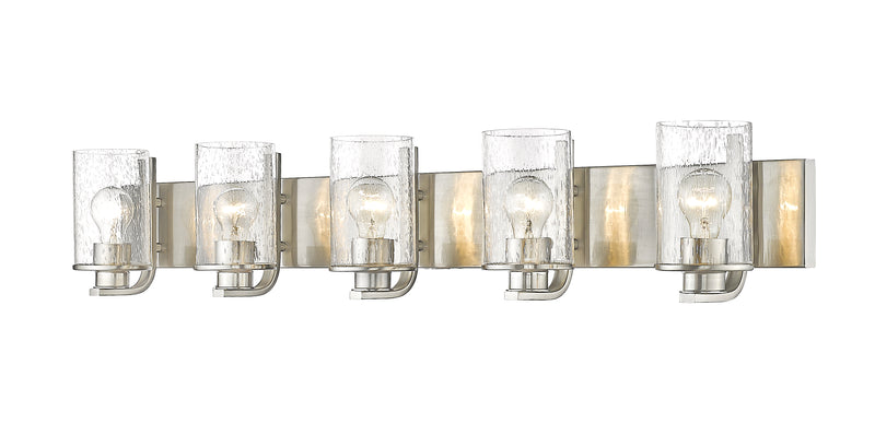 Beckett 5 Light 42" Vanity in Brushed Nickel
