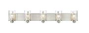 Beckett 5 Light 42" Vanity in Brushed Nickel