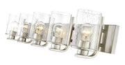 Beckett 5 Light 42" Vanity in Brushed Nickel