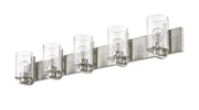 Beckett 5 Light 42" Vanity in Brushed Nickel