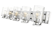 Beckett 5 Light 42" Vanity in Chrome