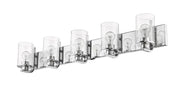 Beckett 5 Light 42" Vanity in Chrome