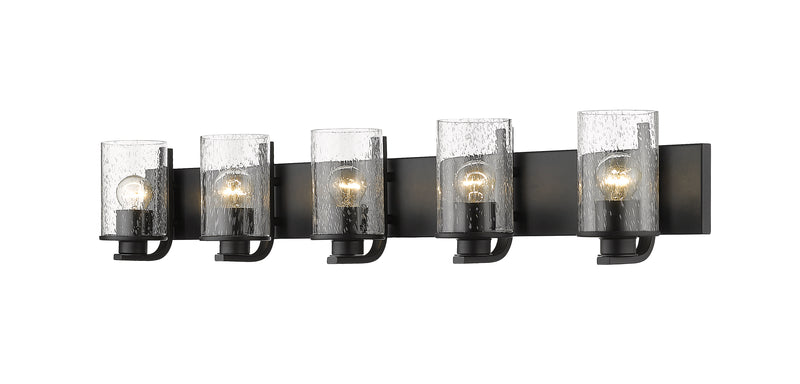 Beckett 5 Light 42" Vanity in Matte Black