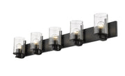 Beckett 5 Light 42" Vanity in Matte Black