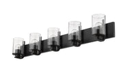 Beckett 5 Light 42" Vanity in Matte Black