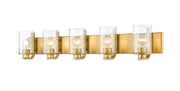 Beckett 5 Light 42" Vanity in Olde Brass