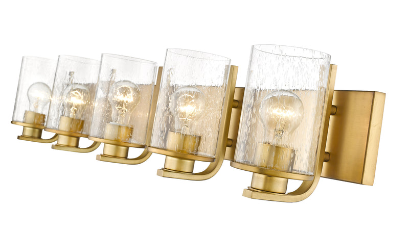 Beckett 5 Light 42" Vanity in Olde Brass