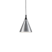 Dorothy 10" Pendant in Brushed Nickel With Black Detail