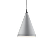 Dorothy 22" Pendant in Brushed Nickel With Black Detail
