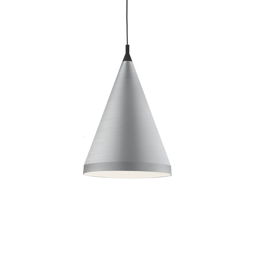 Dorothy 22" Pendant in Brushed Nickel With Black Detail