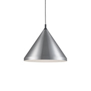 Dorothy 24" Pendant in Brushed Nickel With Black Detail