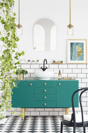 Beckett 1 Light 5.25" Pendant in Olde Brass in a room setting