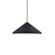 Dorothy 18" Pendant in Black With Gold Detail