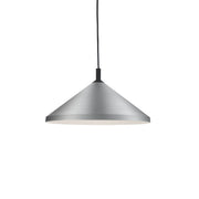 Dorothy 18" Pendant in Brushed Nickel With Black Detail