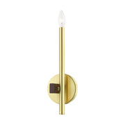 Denmark ADA Wall Sconce in Satin Brass with Bronze Accents