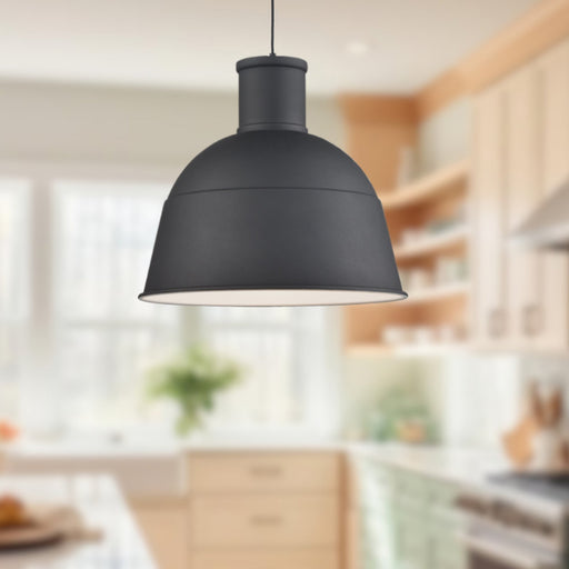 Irving 13" Pendant in Black