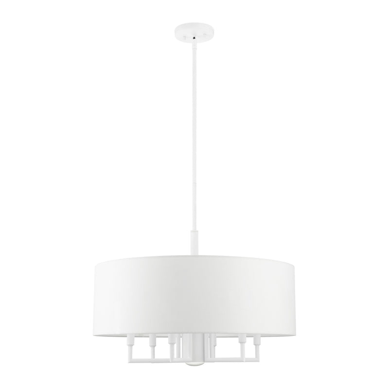 Meridian 7-Light Chandelier in White