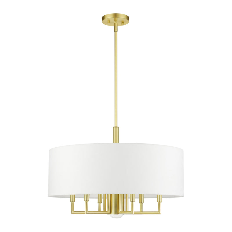 Meridian 7-Light Chandelier in Satin Brass