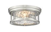 Clarion 2 Light 12" Flush Mount in Brushed Nickel