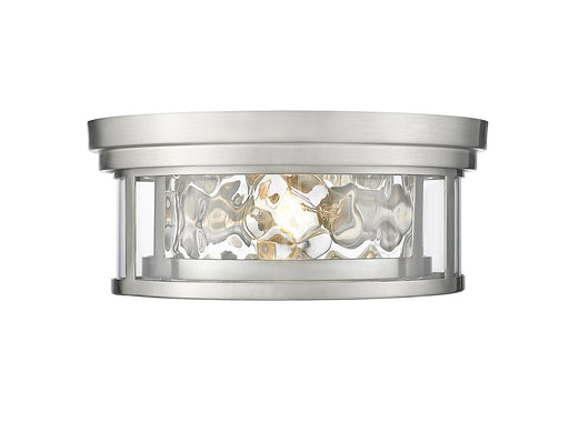 Clarion 2 Light 12" Flush Mount in Brushed Nickel