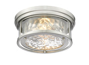 Clarion 2 Light 12" Flush Mount in Brushed Nickel
