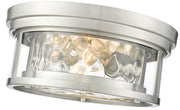 Clarion 2 Light 12" Flush Mount in Brushed Nickel
