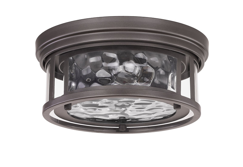 Clarion 2 Light 12" Flush Mount in Bronze