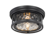 Clarion 2 Light 12" Flush Mount in Matte Black