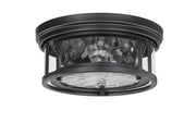 Clarion 2 Light 12" Flush Mount in Matte Black