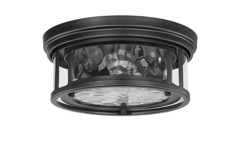 Clarion 2 Light 12" Flush Mount in Matte Black