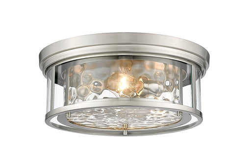 Clarion 3 Light 16" Flush Mount in Brushed Nickel